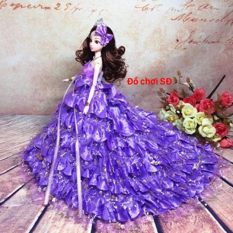 Quần áo búp bê 30 cm- đầm đuôi dài