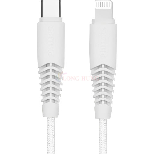 Cáp USB Type-C to dành cho iP Philips MFI 1m DLC5541V/97 - Hàng chính hãng