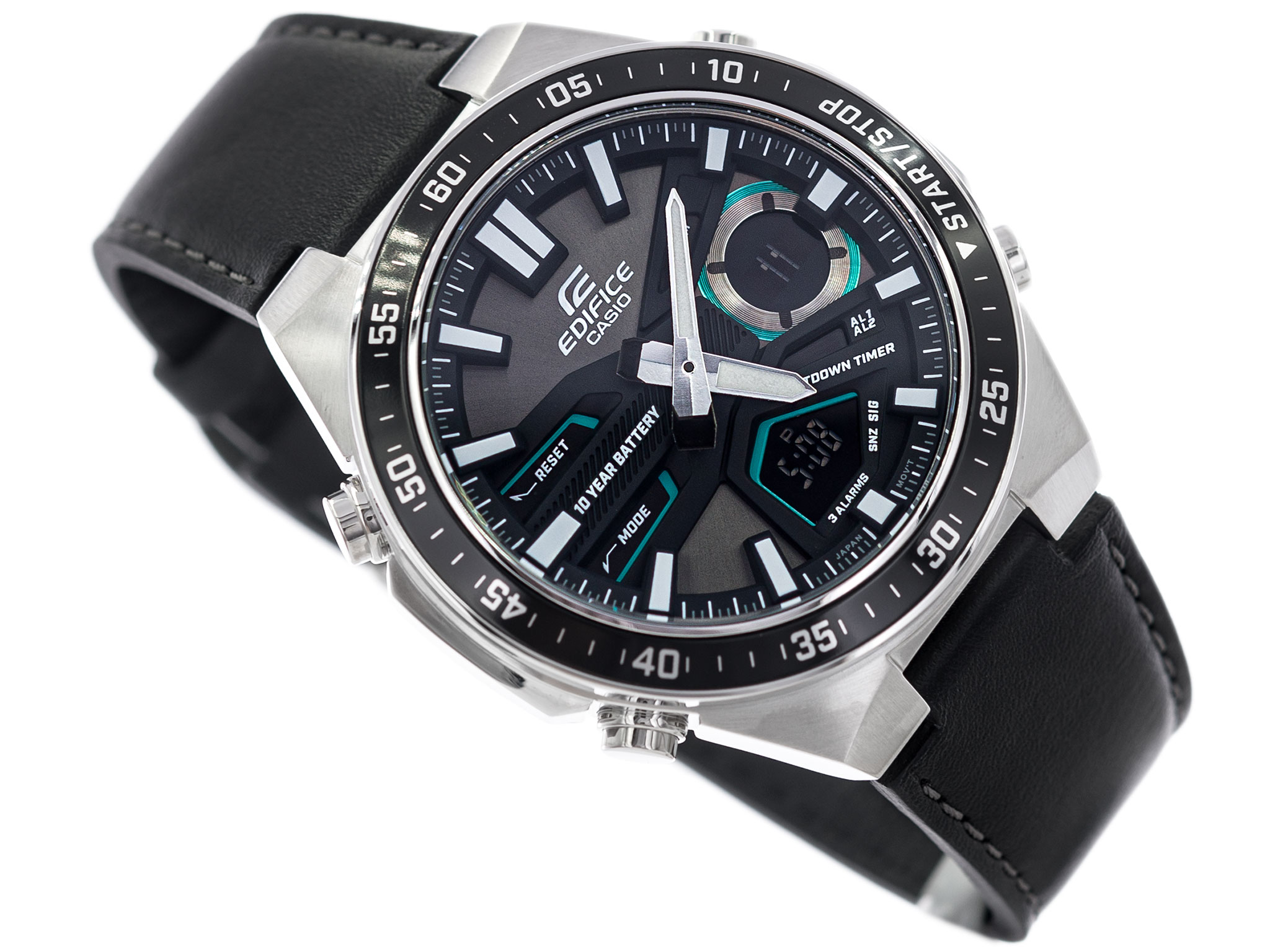 Đồng hồ nam dây da Casio Edifice chính hãng EFV-C110L-1AVDF (46mm)