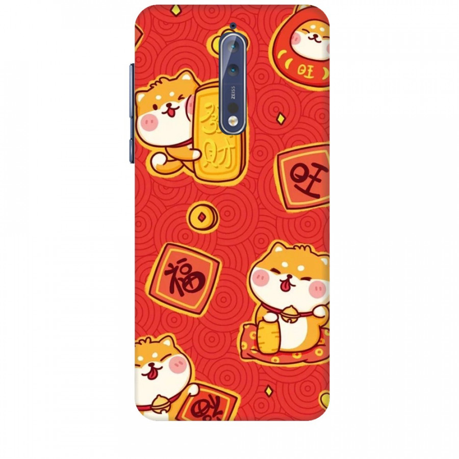 Ốp lưng dành cho điện thoại NOKIA 8 Mèo Thần Tài Mẫu 4