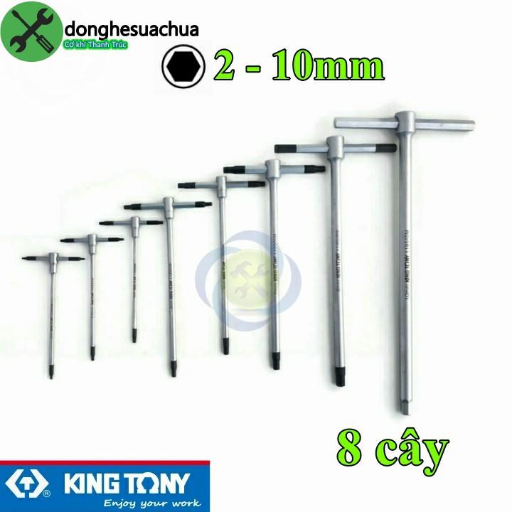 Bộ lục giác T trượt Kingtony 8-1195M 8 cây 2-10mm