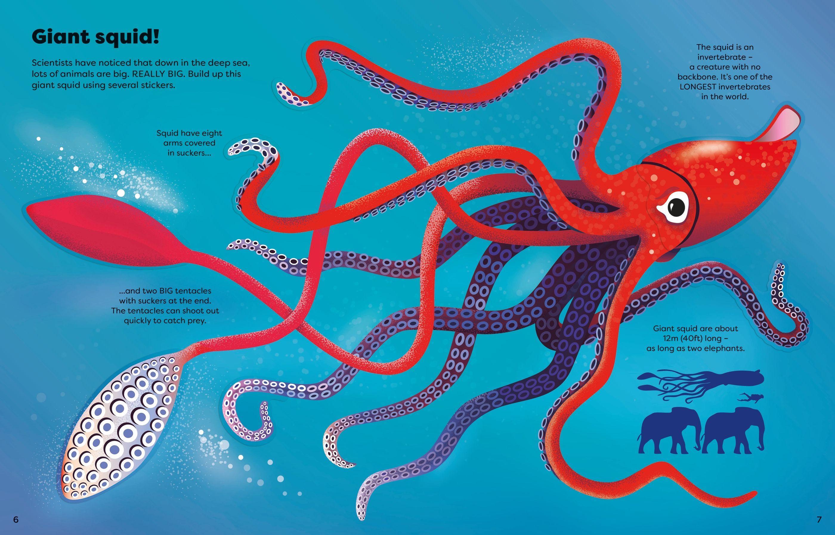 Sách ngoại văn: Big Sticker Book Weird Deep Sea Creatures