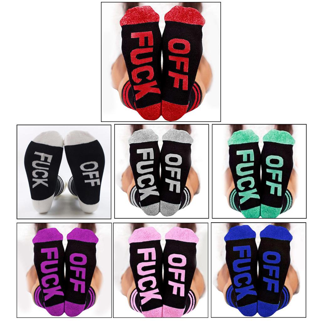 Unisex F** Crew Socks Causal Winter Warm Tube Socks