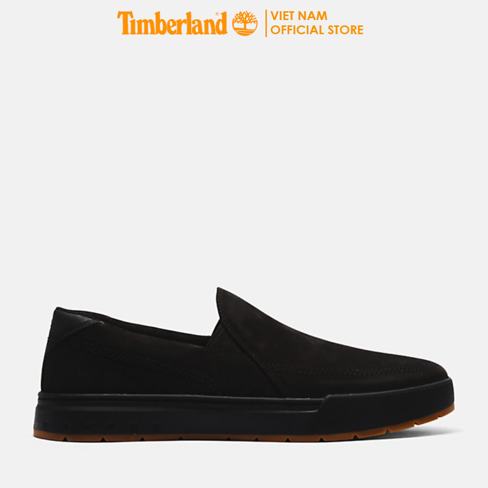 [NEW 2023] Timberland Giày Lười Nam Maple Grove Slip On Da Nubuck Màu Đen TB0A5PZC04