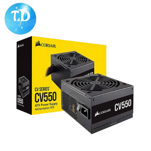 Nguồn máy tính Corsair 550W CX550 80 Plus Bronze - Hàng chính hãng Vĩnh Xuân phân phối