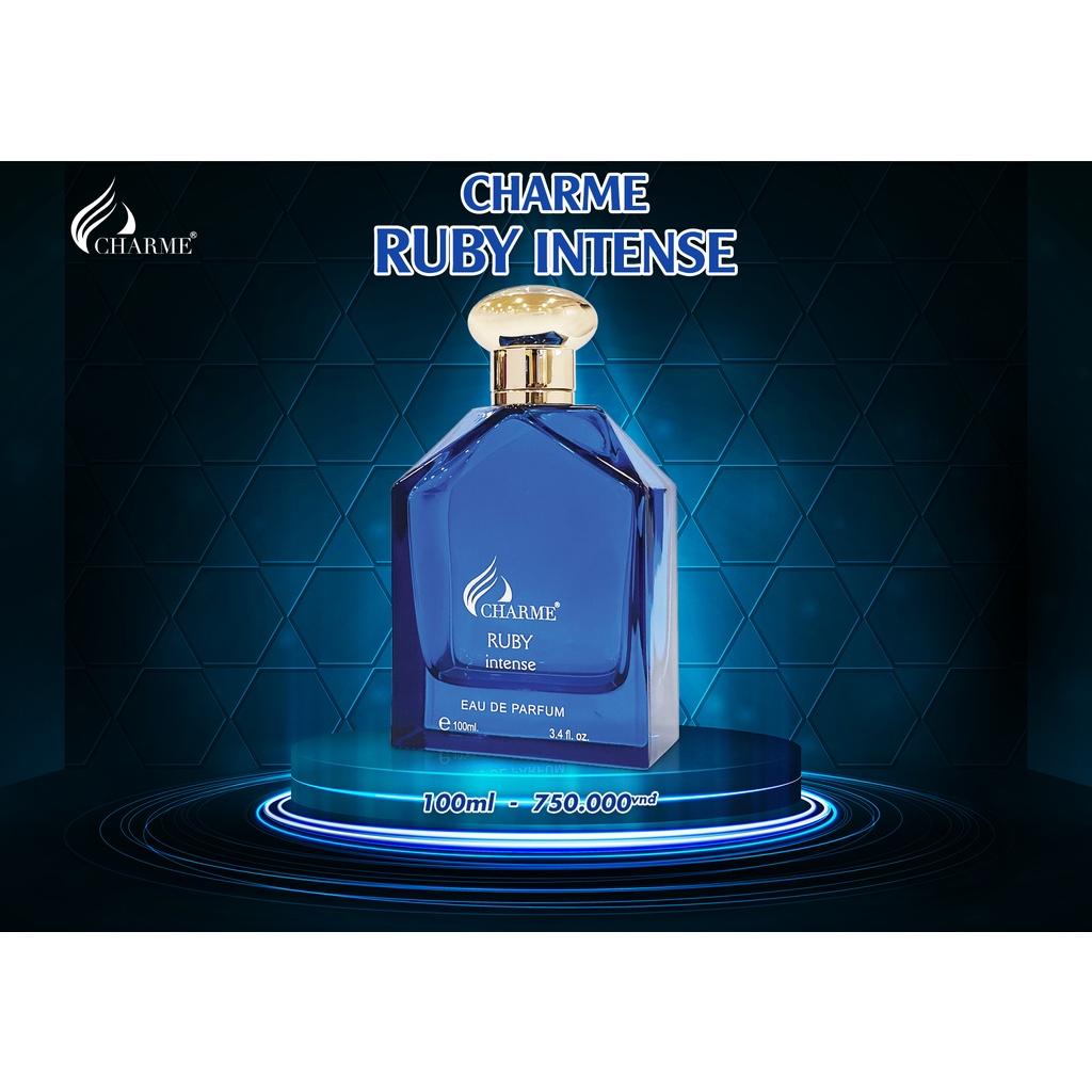 Nước hoa nam cao cấp, Charme Ruby Intense, mùi hương gỗ ấm áp, gây nghiện cho mọi người xung quanh, 100ml