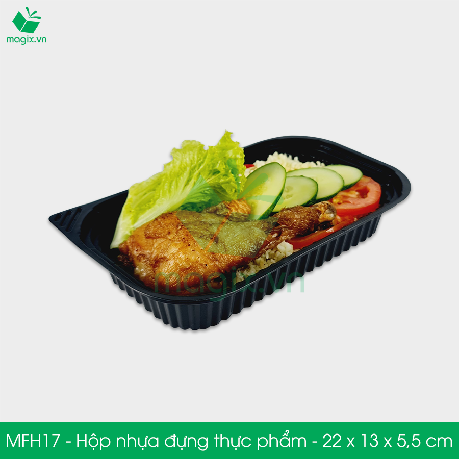 MFH17 - 50 Hộp nhựa đế đen nắp trong HT17