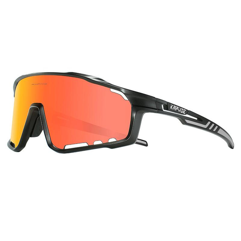 Kính Đi Xe Đạp Kapvoe Kính Mát Đi Xe Đạp MTB Kính Mát Nam Nữ UV400 Xe Đạp Đua Kính Kính Mắt Kính Thể Thao Color: KE-X76-08 Lenses Color: 3 Lens