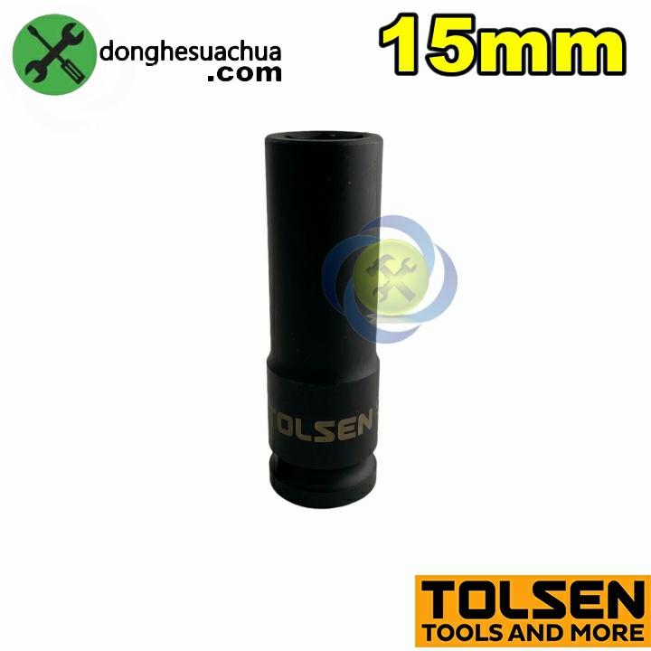 Tuýp 15mm 1/2 đen dài Tolsen 18265 loại 6 cạnh thép CR-MO