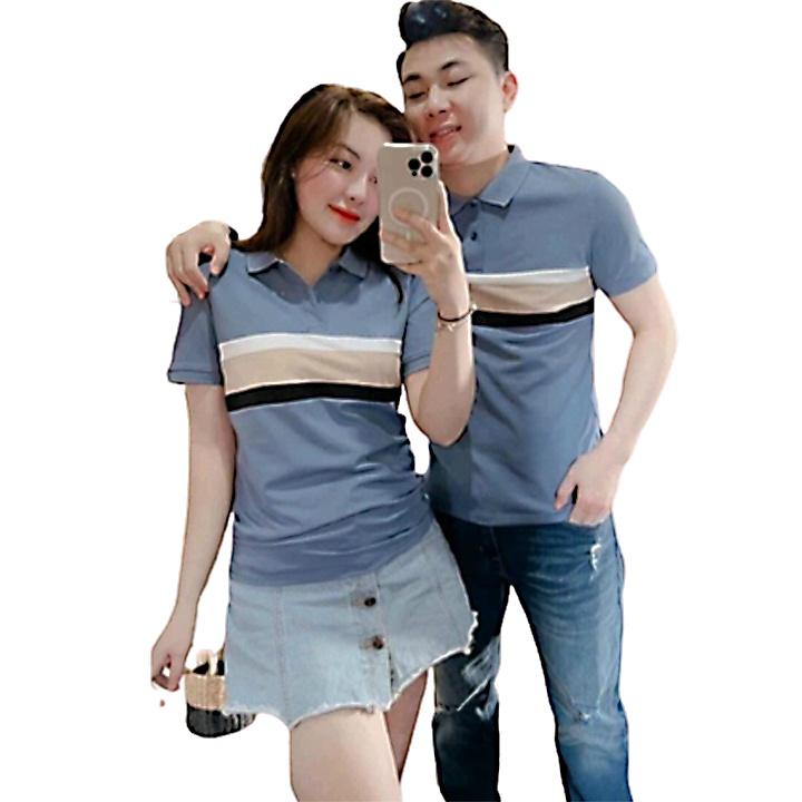 Áo thun polo nam nữ cặp đôi chất thun cotton cá sấu cao cấp mềm mịn co giãn thoáng mát - SKMC03