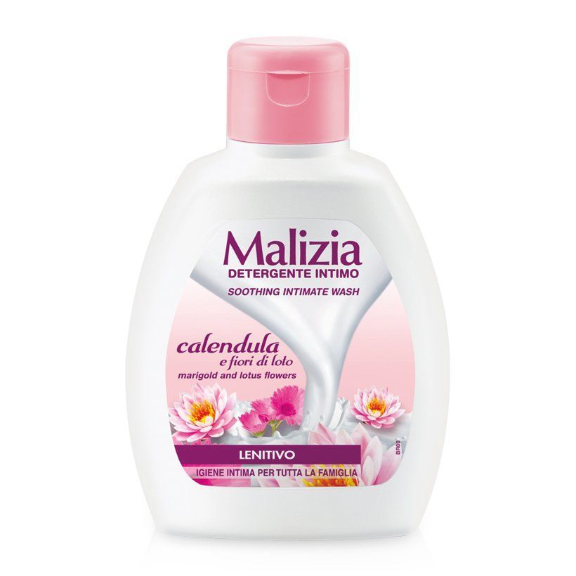 Dung dịch vệ sinh kim chân thảo và lô hội Malizia Intimate Wash Lotus Flowers 200ml tặng kèm móc khóa