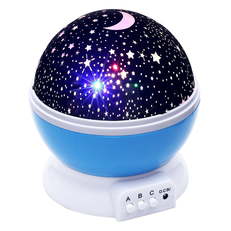 Đèn Chiếu Sao Xoay - Xanh Dương