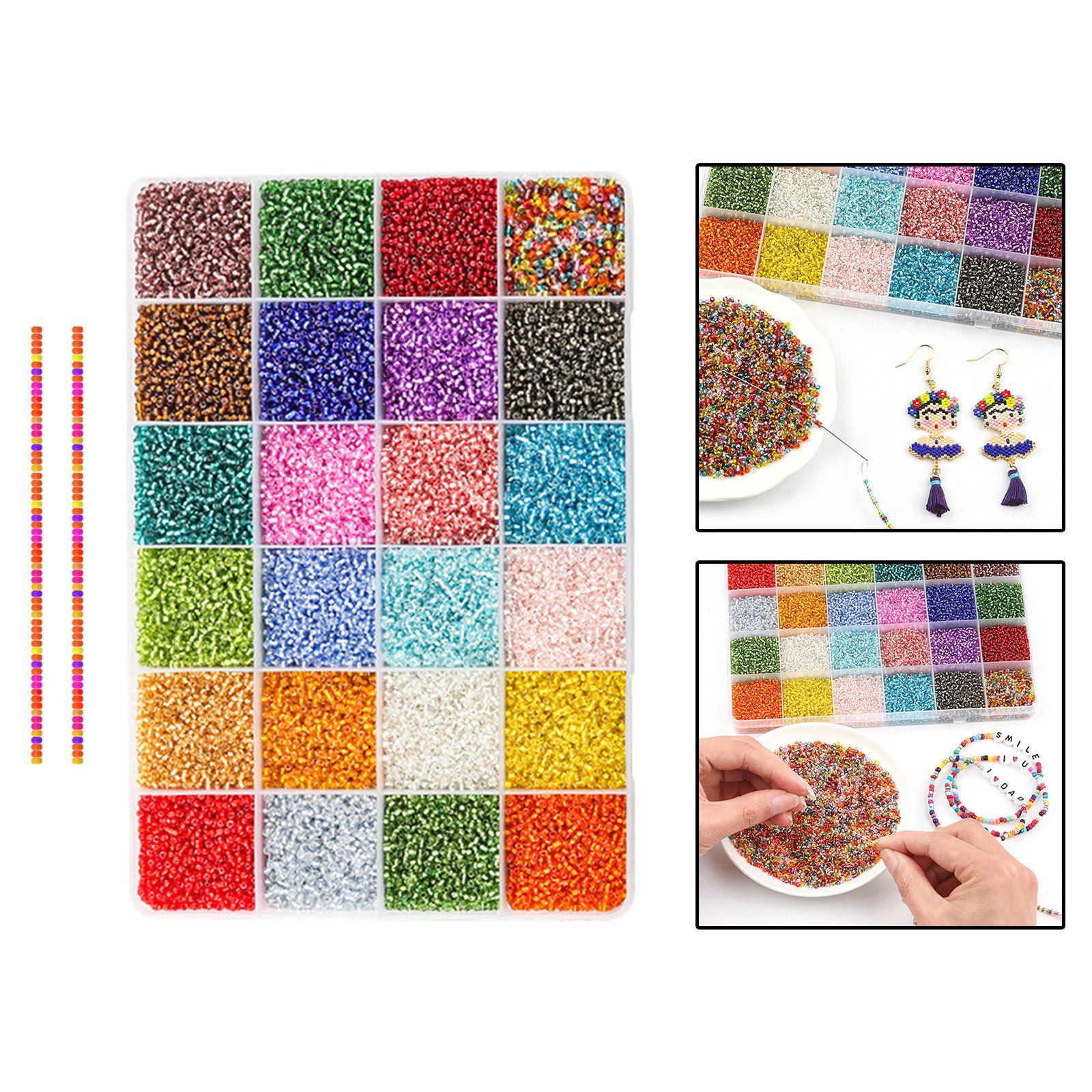 2300x Glass Seed Beads Beads Multicolor Jewelry Making for Art Children