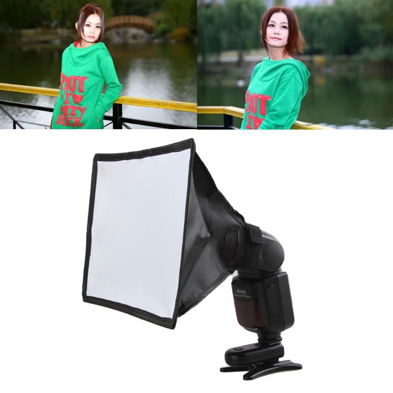 Tản sáng máy ảnh khung softbox 15x17cm dành cho đèn flash nhỏ gọn hiệu quả