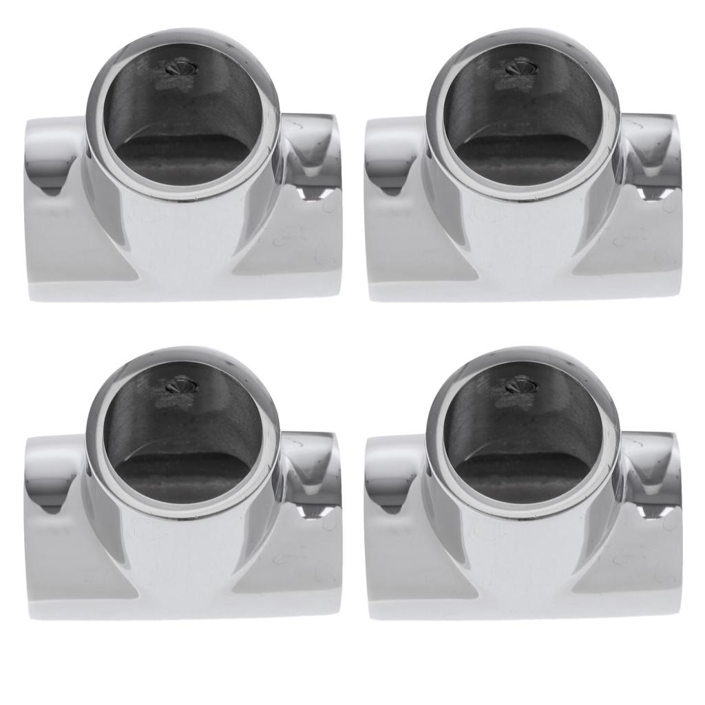 4 Bền 25 Mm 90 Độ Đánh Bóng Thép Không Gỉ 316 Thuyền Tay Đường Sắt Nối Tee Phần Cứng