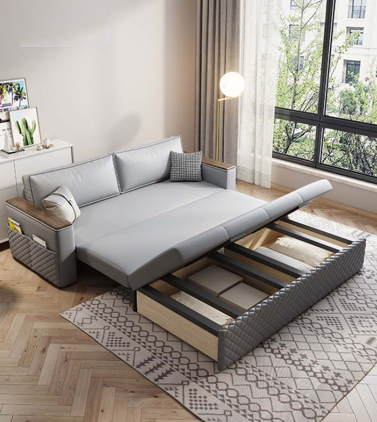 Sofa giường đa năng hộc kéo HGK-07 ngăn chứa đồ tiện dụng Juno Sofa KT 1m9