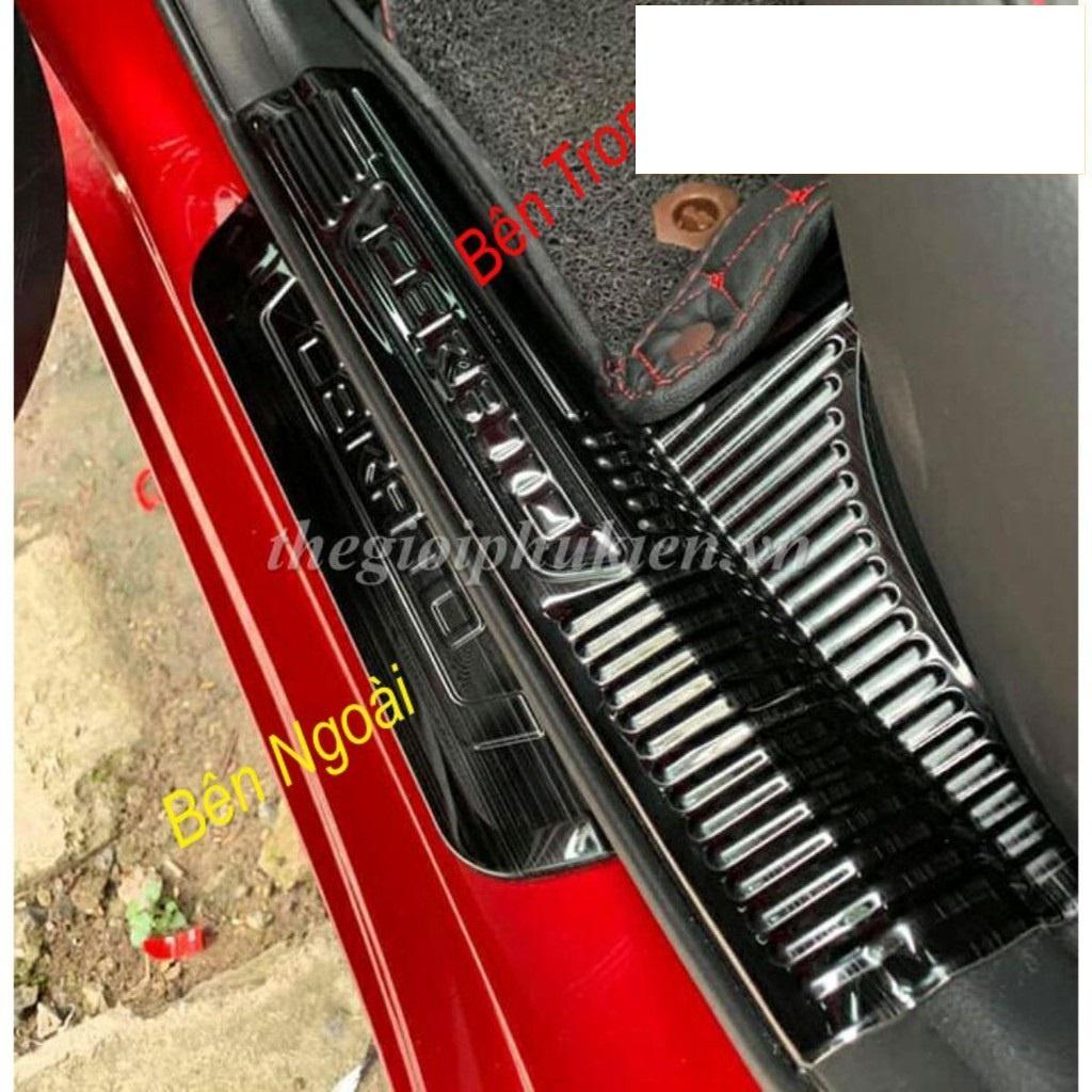 Ốp bậc cửa , nẹp bước chân Kia Cerato 2019-2021 cao cấp -mẫu Titan 8 chi tiết