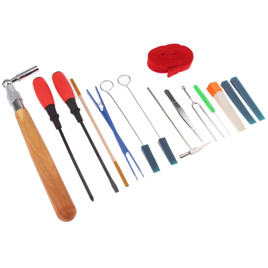 16 cái Âm Nhạc Piano Chỉnh Cao Su Tắt Tiếng Tính Khí Dải Gỗ Âm Thanh Thanh Sửa Cụ Bảo Trì Bộ
