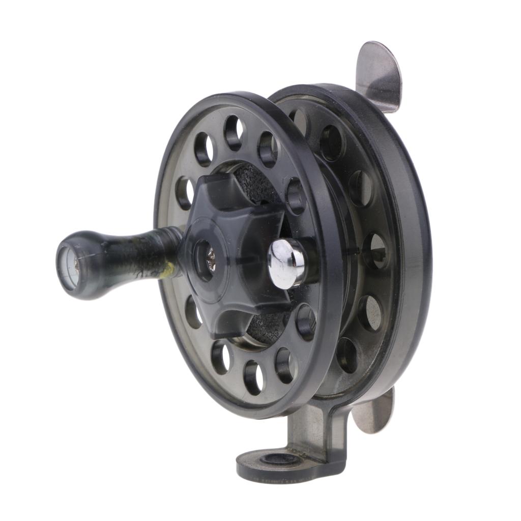 Plastic Fly Fishing Reel Lightweight Rock / Raft / Ice Fishing Reel Wheel