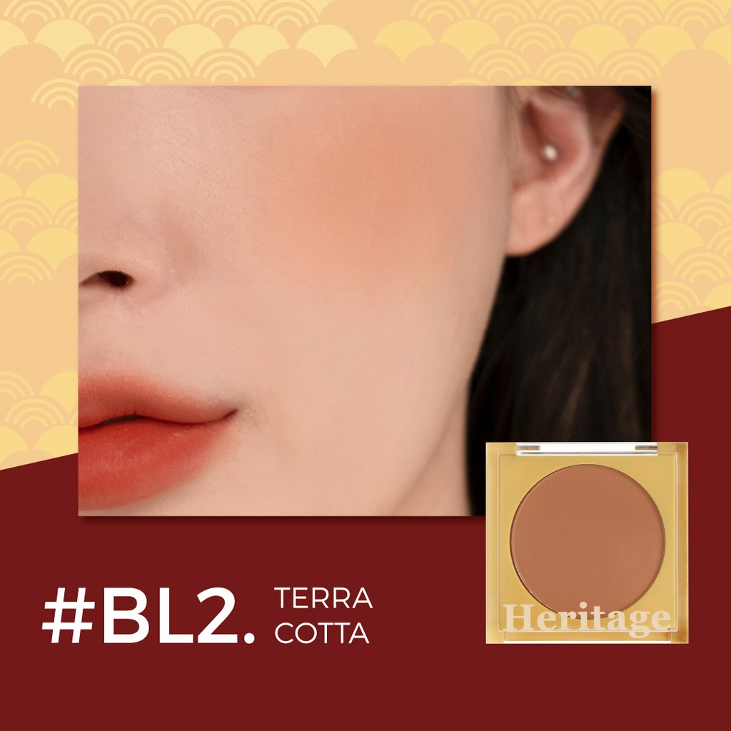 Phấn Má Hồng Dạng Nén Kiềm Dầu, Lâu Trôi Merzy The Heritage Blusher