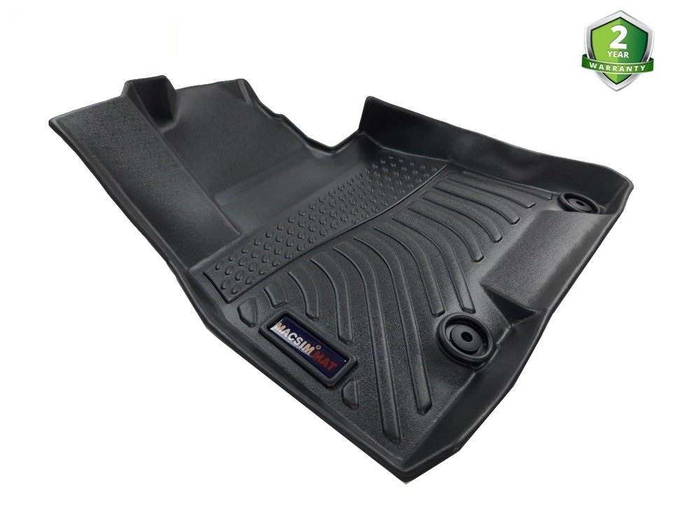 Thảm lót sàn xe ô tô Hyundai Genesis G80 Nhãn hiệu Macsim chất liệu nhựa TPE cao cấp màu đen