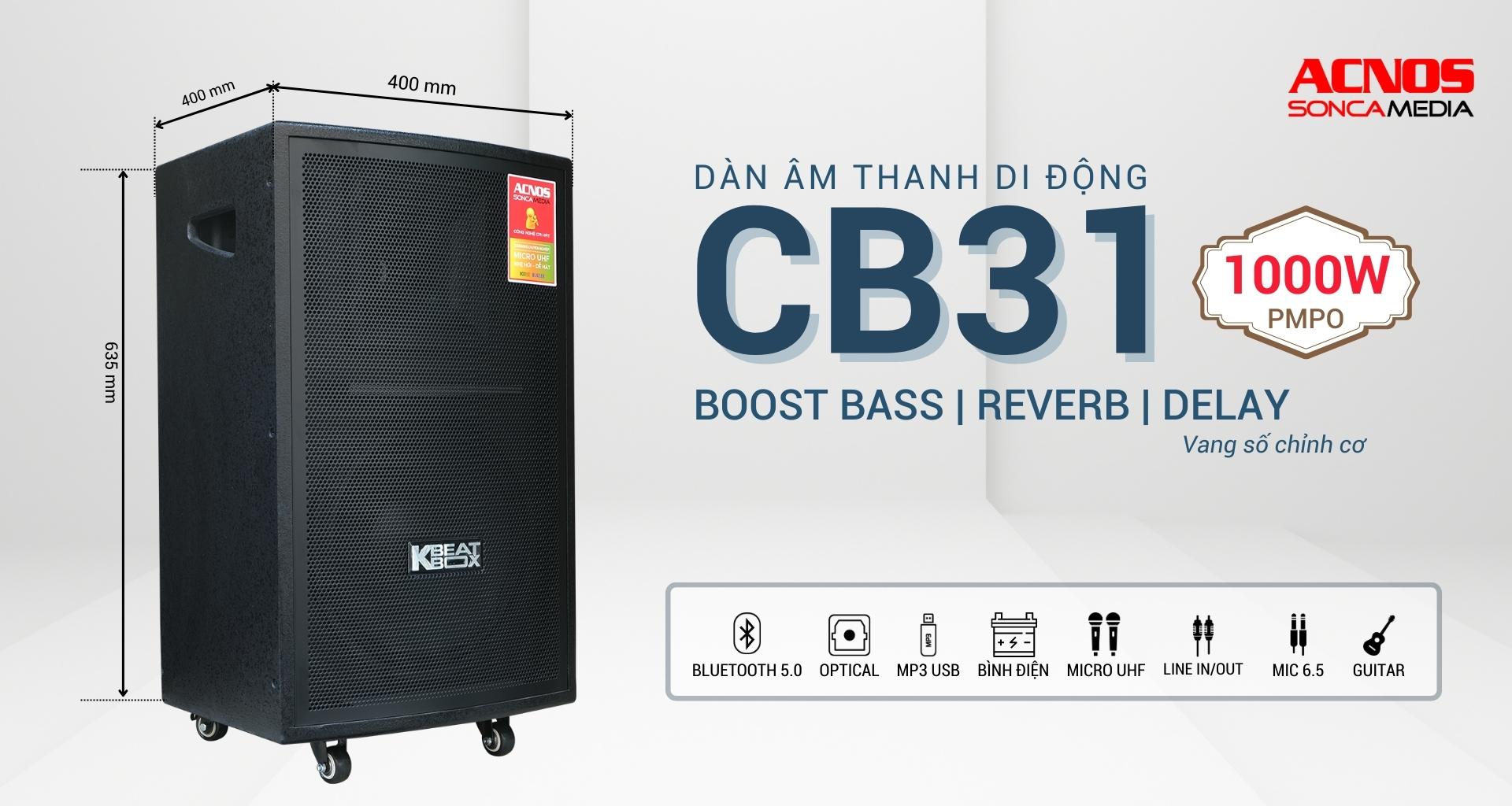 Dàn âm thanh di động ACNOS CB31