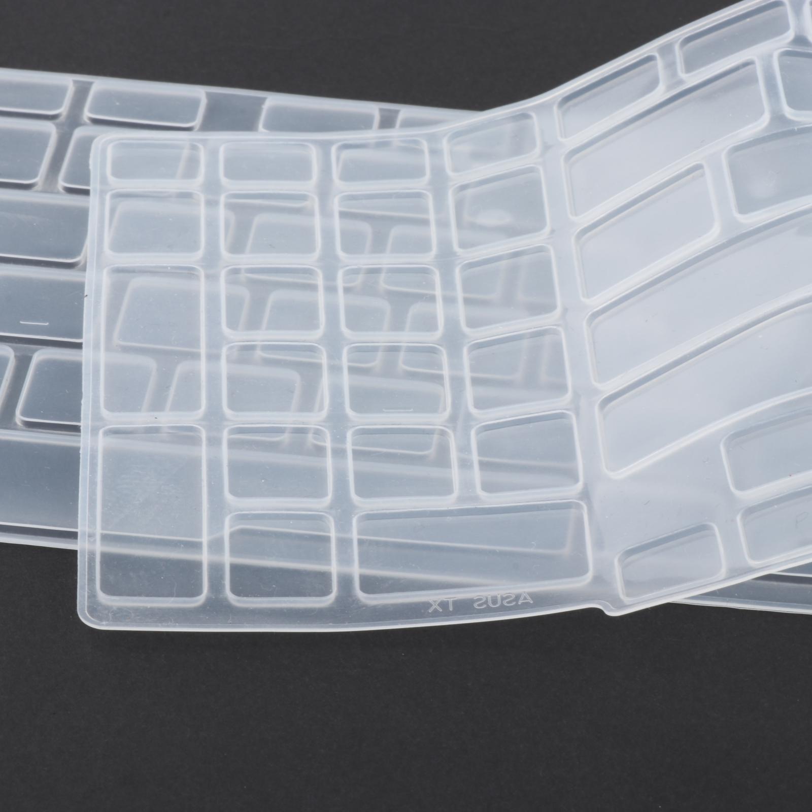 2x Keyboard Cover Thin Universal Silicone Waterproof Keyboard Protector Skin for Fa706Iu