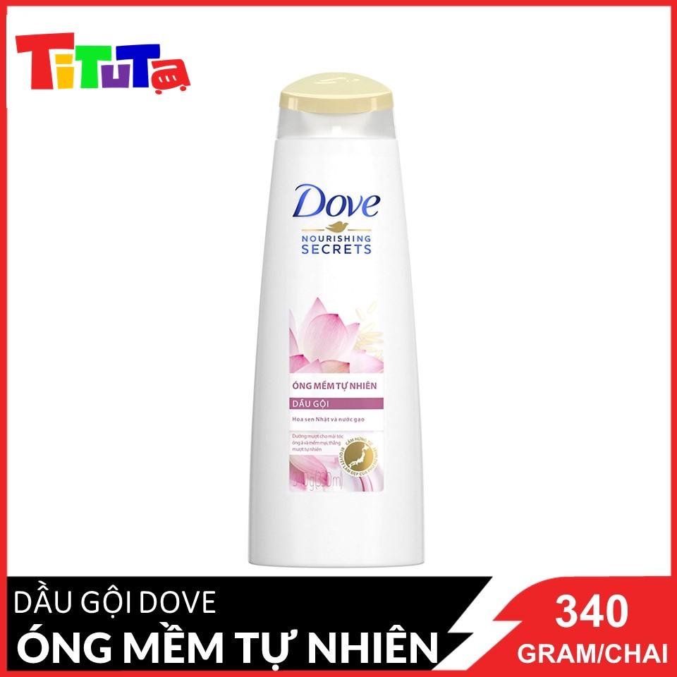 Dầu Gội Dove Óng Mềm Tự Nhiên (340g)