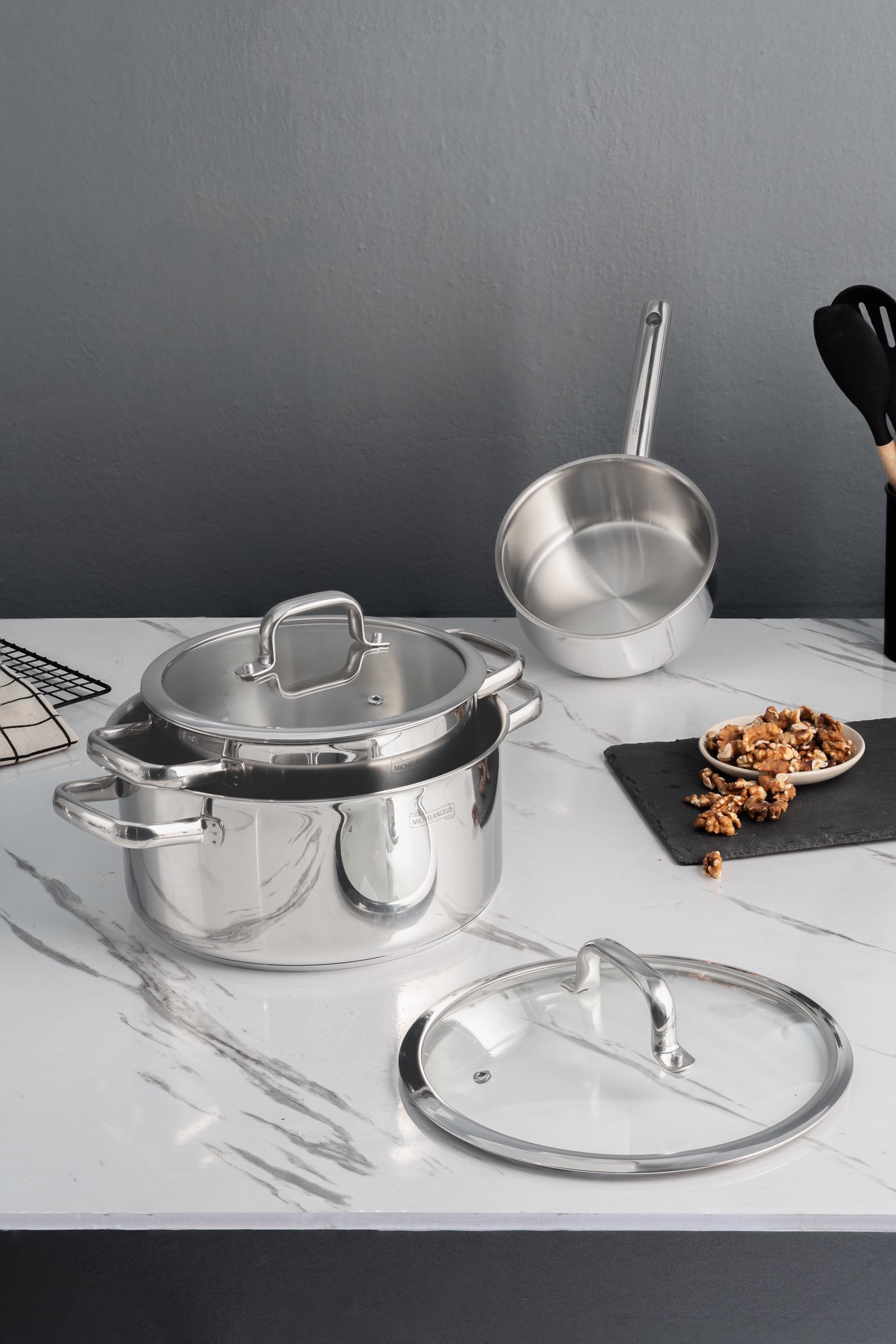 BỘ NỒI CAO CẤP - MICHELANGELO COOK 4 U (5 MÓN)