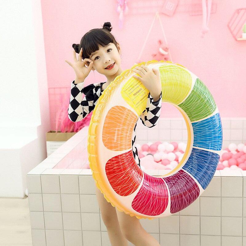 Vòng bơi phao cho bé đầy màu sắc Vòng tròn bơm hơi Vòng tròn cao su cho bể bơi Phao bãi biển Đồ chơi dưới nước