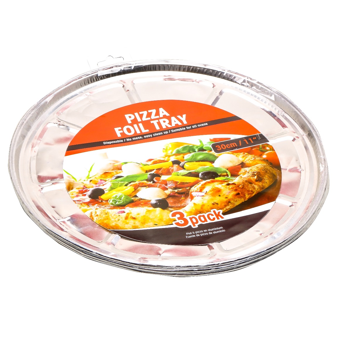 Khay giấy bạc nướng bánh pizza đường kính 30cm 3 cái /bộ UBL KC0355