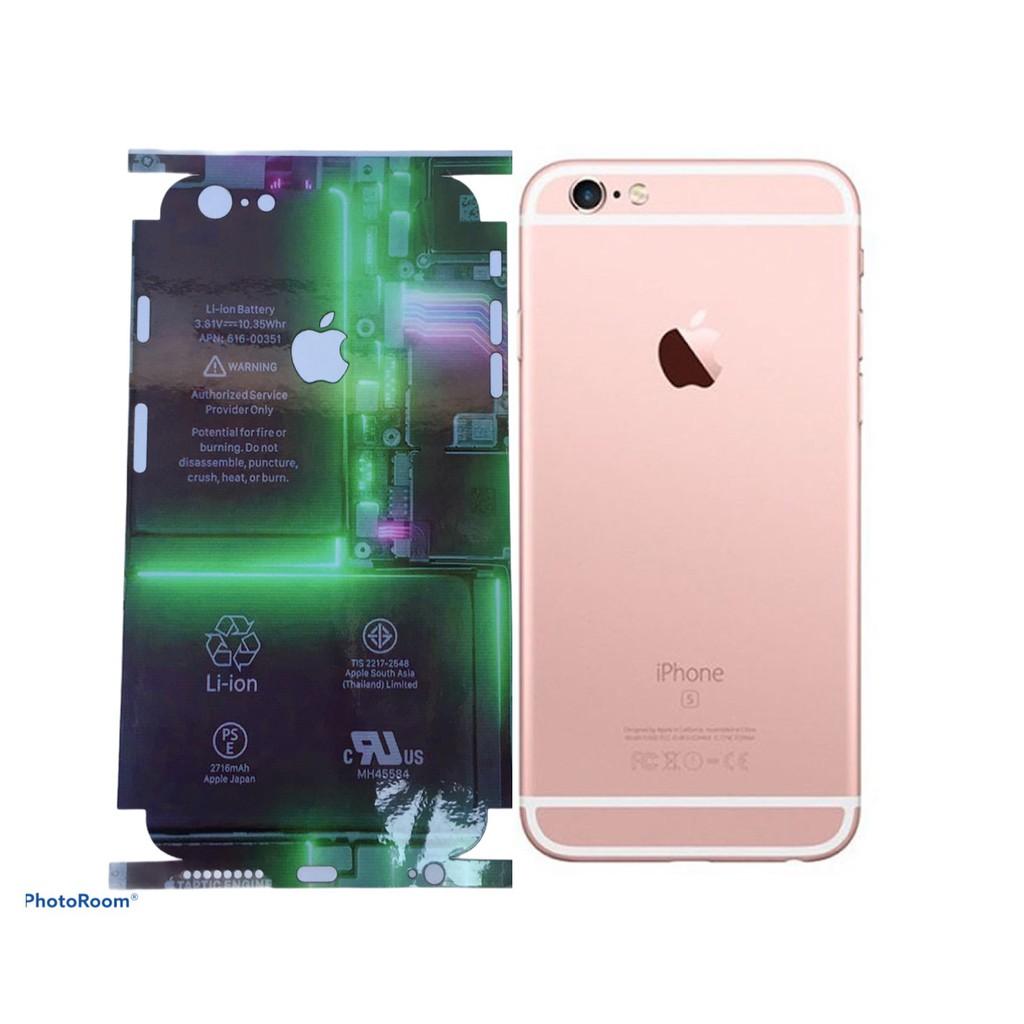 miến Dán Skin ảnh 3D dành cho mặt lưng điện thoại Iphone 6 / 6s / 6s plusP