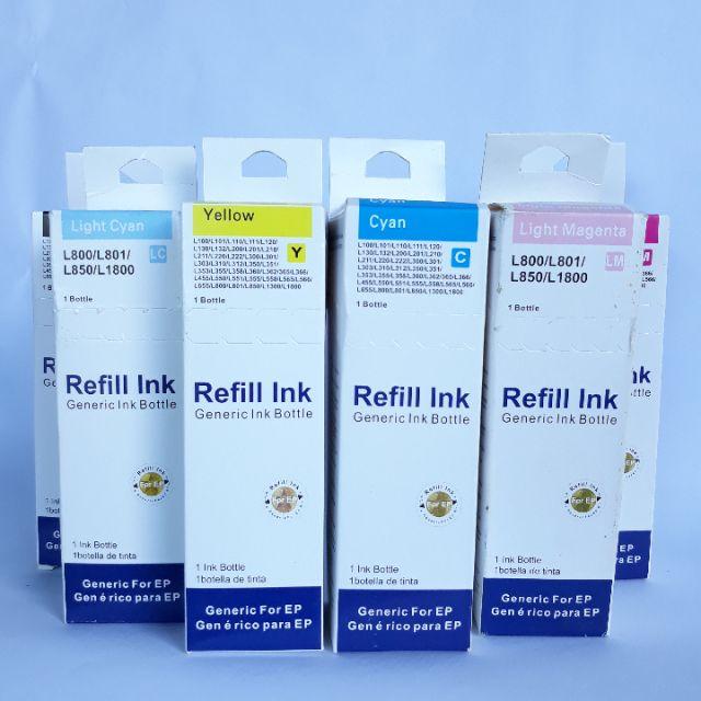 Mực in màu nước UV DYE REFILL INK 100ml - loại không phai!