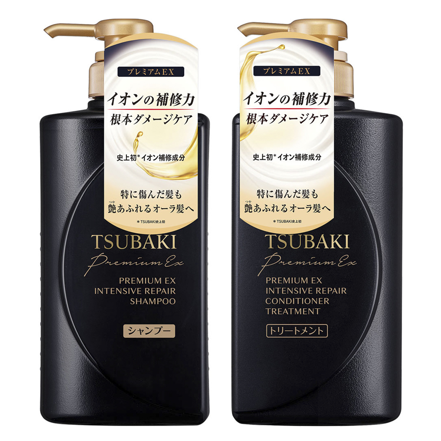 Gội xả tăng cường phục hồi Tsubaki Premium Ex Intensive Repair 490mL nội địa Nhật