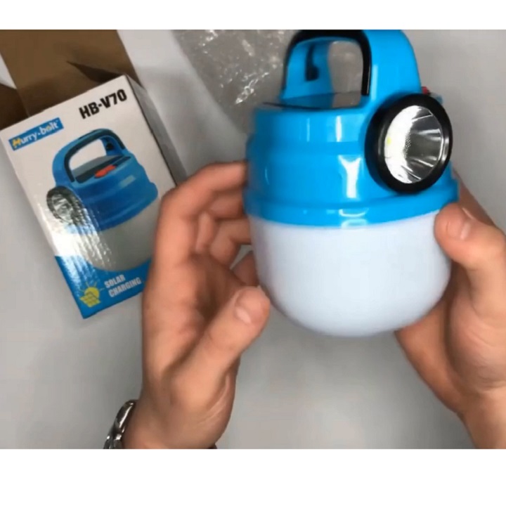 Bóng Đèn Tích Điện Siêu Sáng Tích Hợp Đèn Pin Có Sạc Năng Lượng Mặt Trời LED BULB SOLAR, đèn đi vườn, cắm trại picnic du lịch