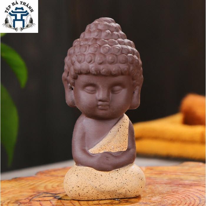 Tượng Phật Thích Ca Bằng Gốm Sứ Cao Cấp Trang Trí Xe Hơi, Bàn Trà, Tiểu Cảnh, Bê Cá Cảnh