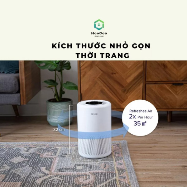 Máy lọc không khí Levoit Core 200s | Công nghệ Air Turbo | Bảo Hành 24 Tháng - Hàng chính hãng
