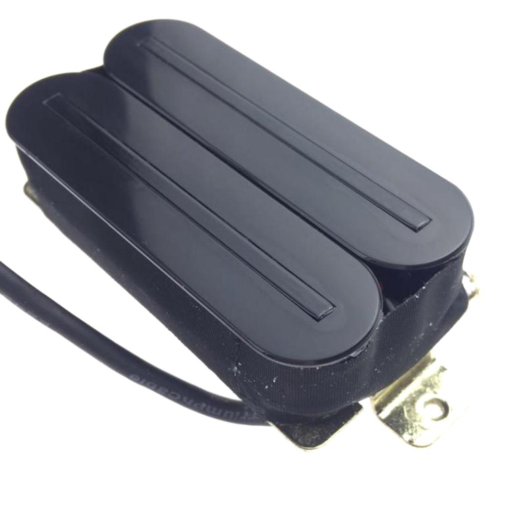 Sunnimix Có Dây Đàn Guitar Điện Humbucker Đường Sắt Đôi Bán Tải 80X32X15 Mm, Màu Đen