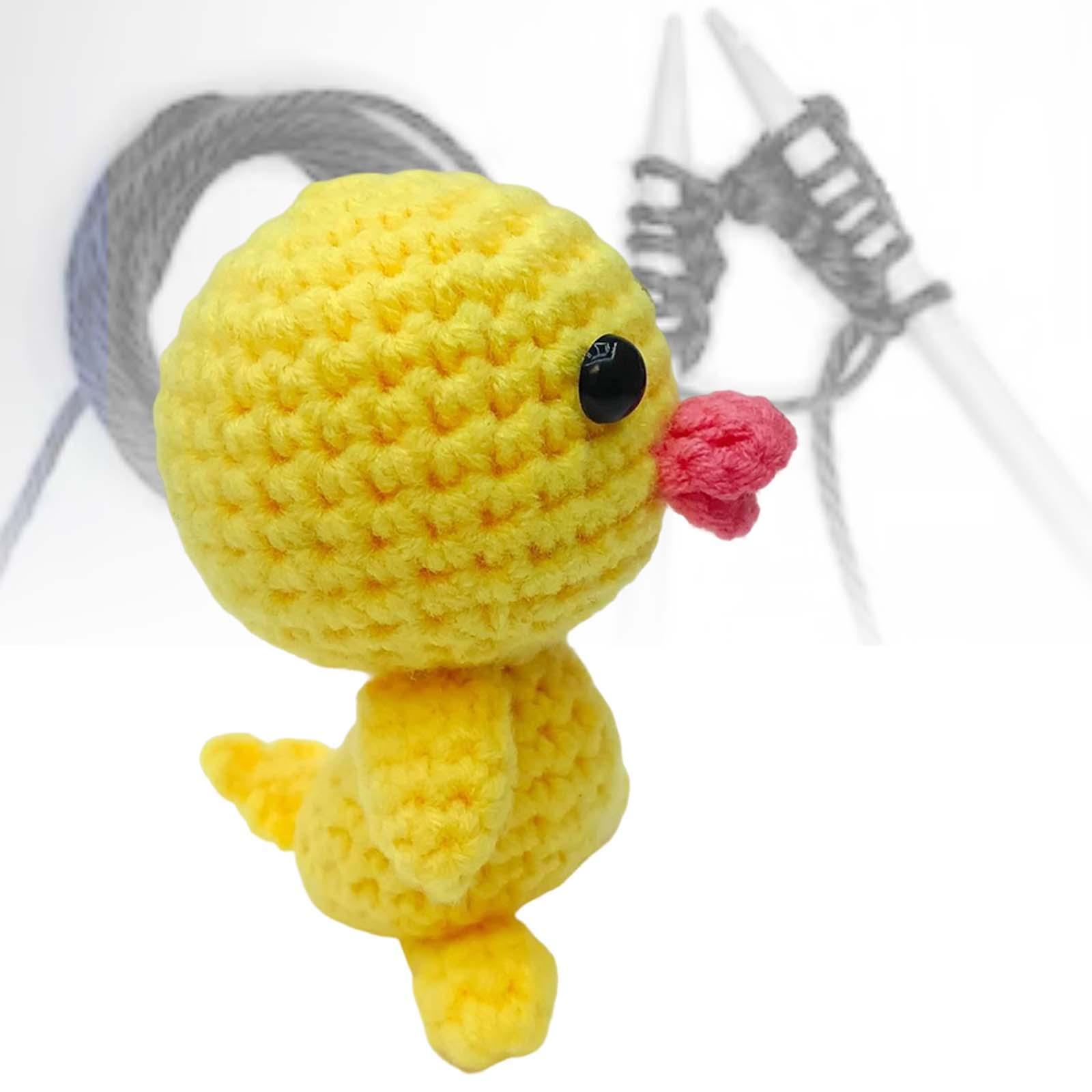 Beginner Crochet Kit DIY Make Your Own Needlework Crocheting Craft Stuffed Plush Doll for Adults Pendants Home Decor Perfect Gift