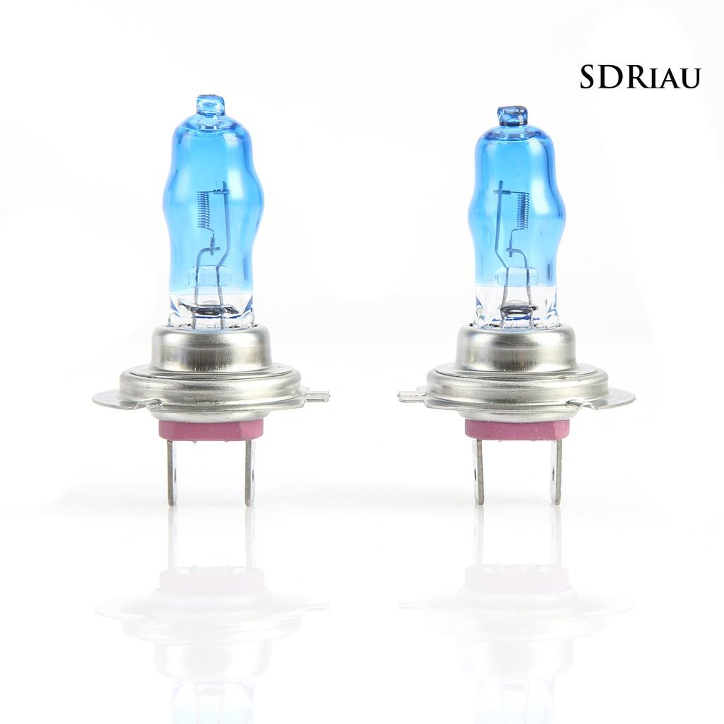 Set 2 Đèn Pha H7 12v 100w 6000k Ánh Sáng Trắng Dành Cho Ô Tô / Xe Tải