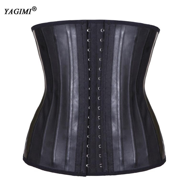 Áo Corset Top Eo Huấn Luyện Cao Su Áo Ngực 25 Thép Boned Xông Hơi Tác Dụng Giảm Béo Bụng Điều Khiển Tập Toàn Thân Áo Ngực Shaper