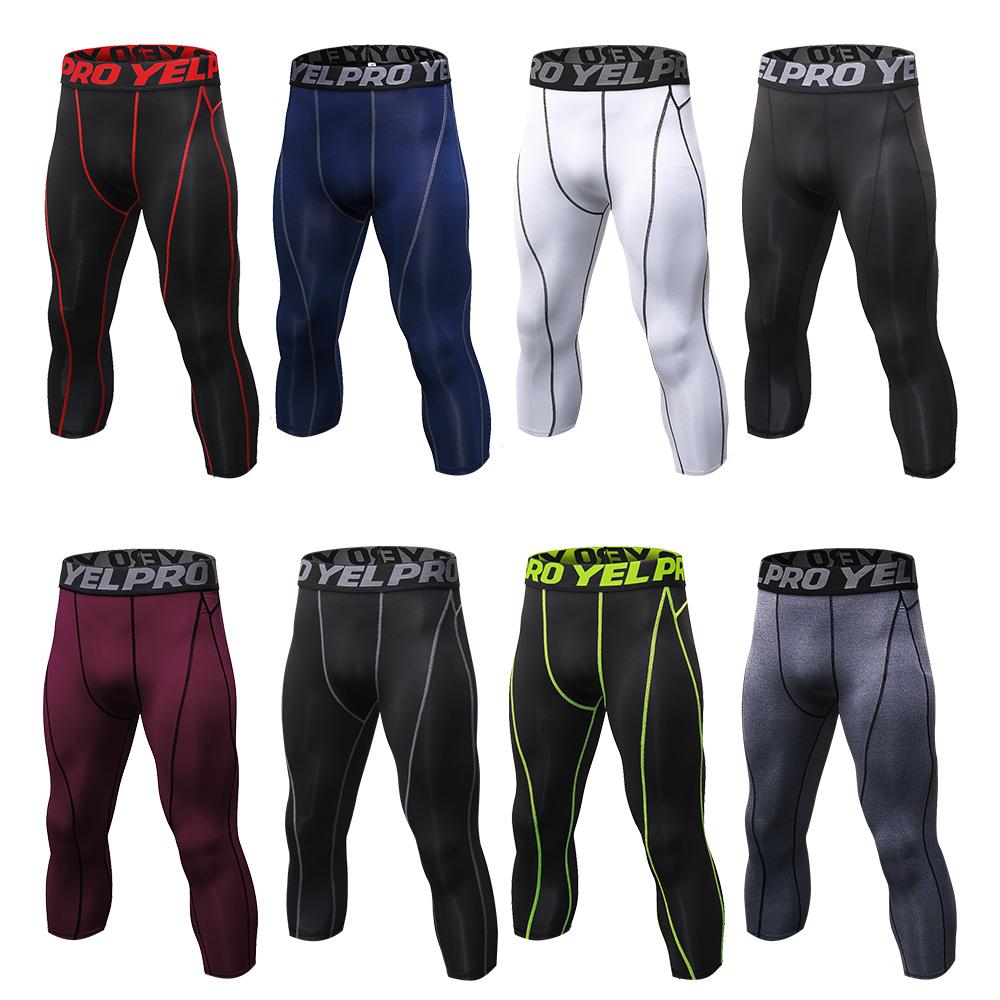 Quần legging nam tập luyện thể dục thể thao, chất liệu vải co giãn, giúp bạn linh hoạt khi vận động
