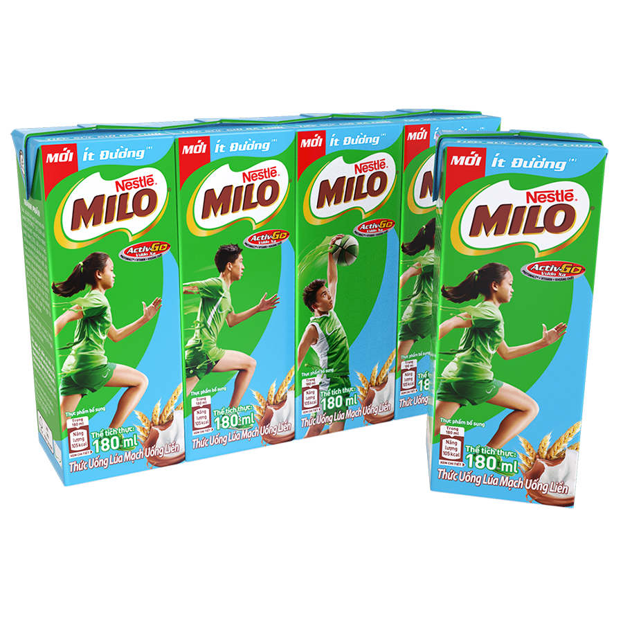 Sữa Tươi Milo 180ml (lốc/4 hộp)