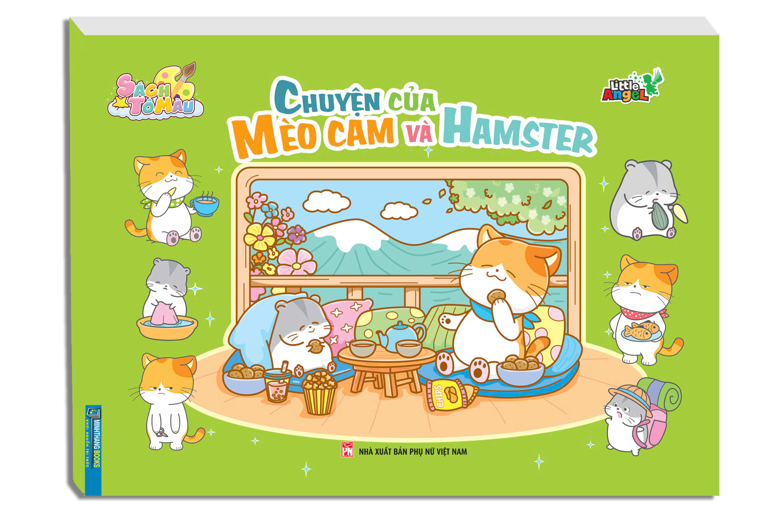 Sách tô màu - Chuyện của Mèo Cam và Hamster