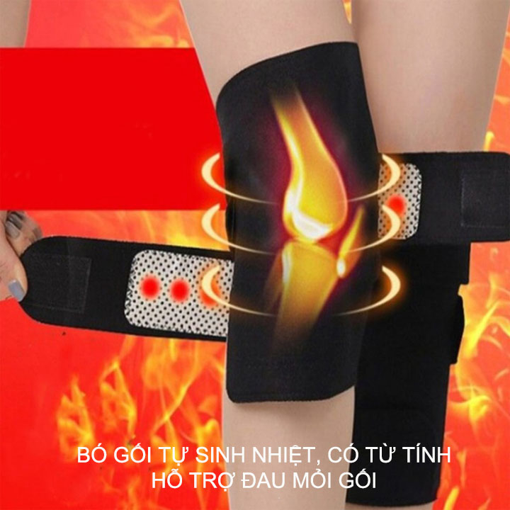 Bó gối sinh nhiệt thế hệ mới giúp bảo vệ và hỗ trợ đau mỏi khớp gối BG03