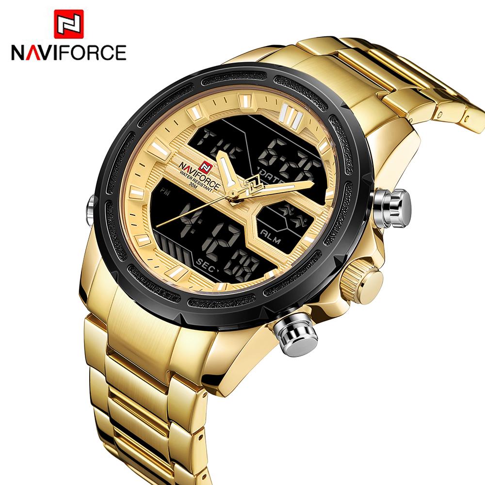 Đồng hồ nam thể thao NAVIFORCE NF9138S Dual Display Two Movement chống nước 3ATM