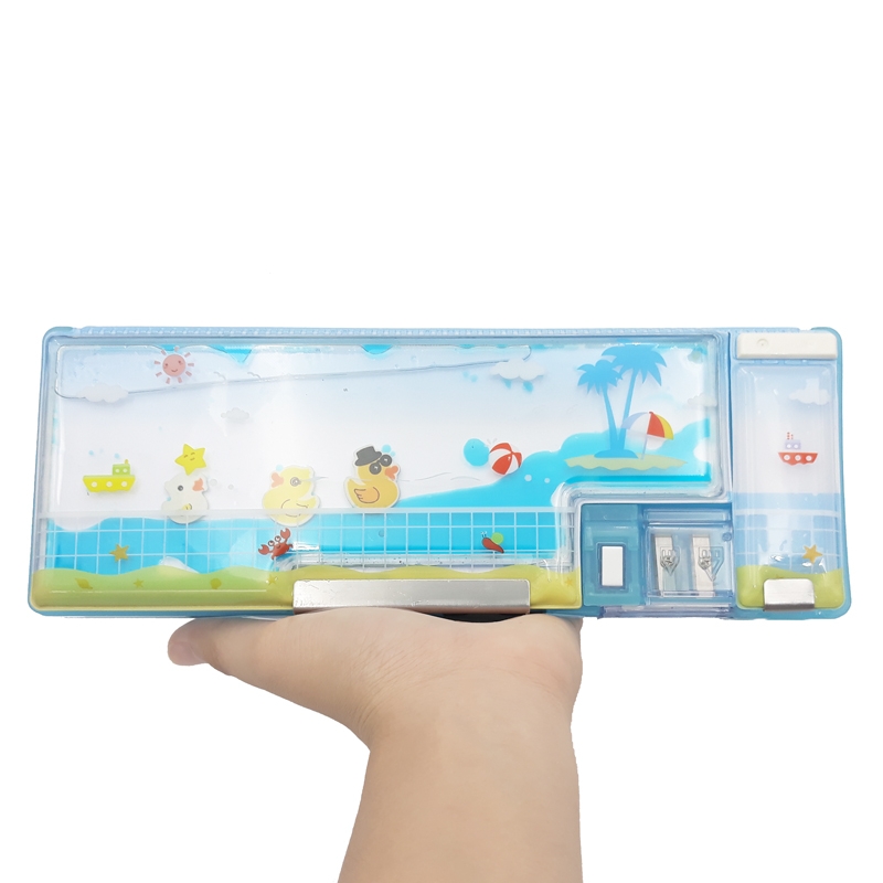 Hộp Bút Nhựa 35242 - Màu Xanh Da Trời