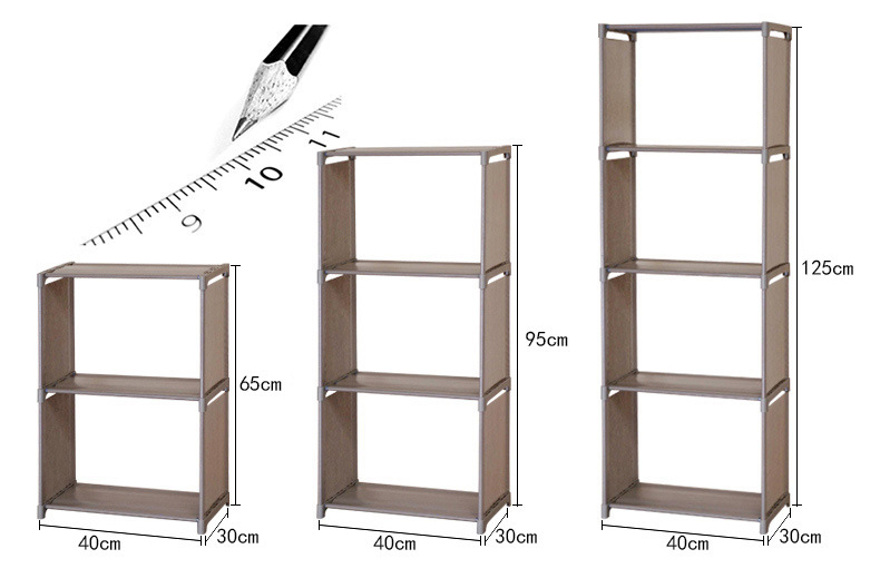 Hình ảnh Kệ Sách 3 Buồng 9 Ngăn Tiện Lợi PaKaSa - Hàng Chính Hãng