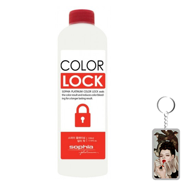 Thuốc giữ màu tóc nhuộm Sophia Platinum color lock 530ml tặng kèm móc khoá