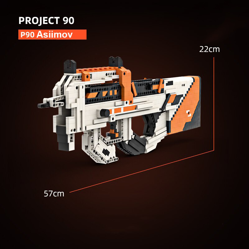 Đồ Chơi Lắp Ráp Xếp Hình Mô Hình FN P90 Asiimov 900+ Mảnh Ghép,Bản Thiết Kế Tiêu Chuẩn Kevin183.Đồ Chơi Thông Minh Cho Bé